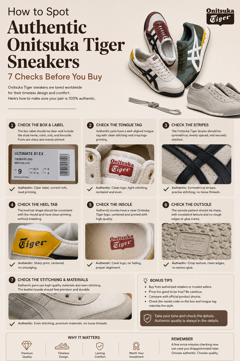How to Spot Authentic Onitsuka Tiger Sneakers 7 Checks Before You Buy