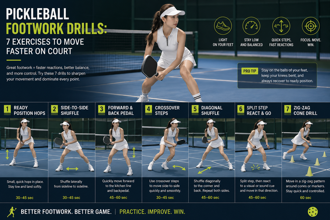Pickleball Footwork Drills 7 Exercises to Move Faster on Court 