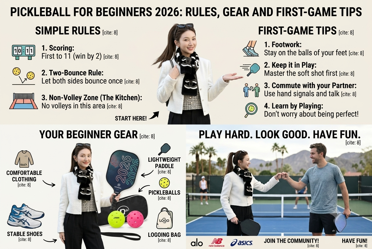 Pickleball for Beginners 2026: Rules, Gear and First-Game Tips