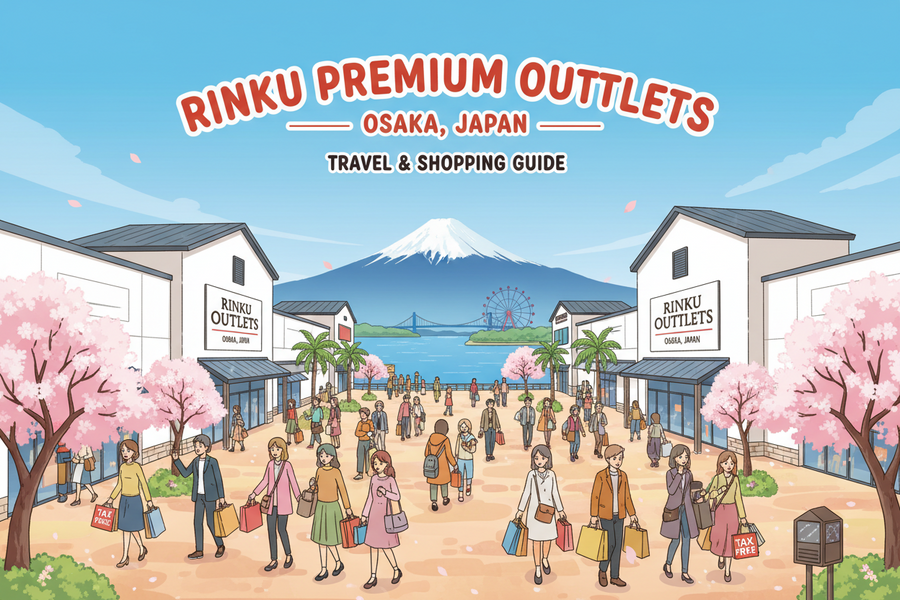 Hướng dẫn mua hàng và hoàn thuế tại Rinku Premium Outlets (Osaka, Nhật Bản)