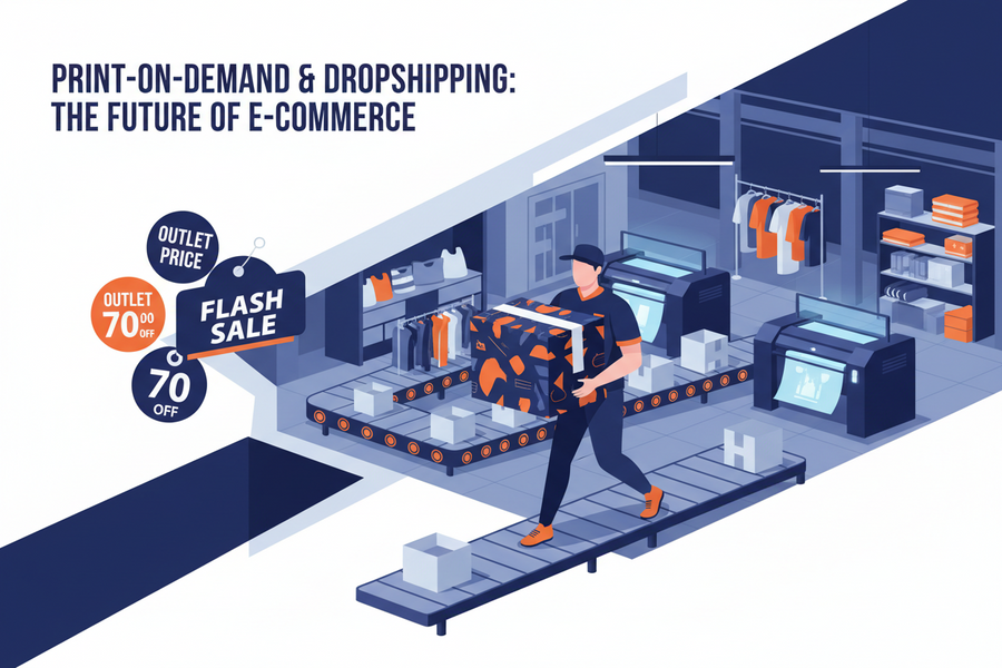 Outlet Prices, Delivered: How Print-on-Demand Meets Dropshipping