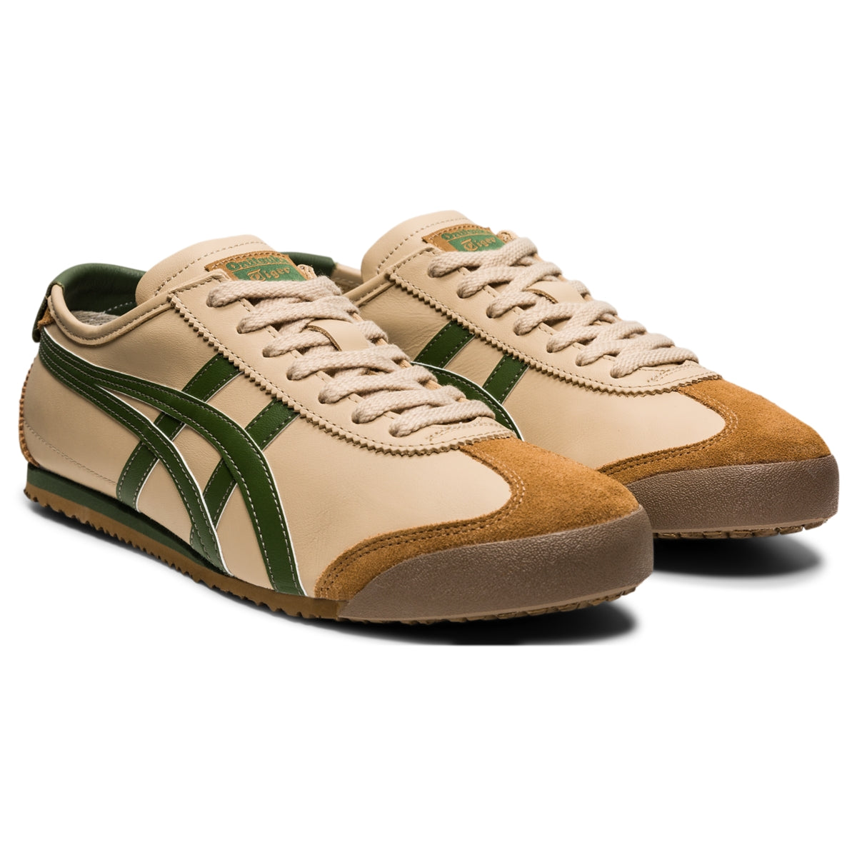 Onitsuka Tiger Mexico 66 Beige/Grass Green front