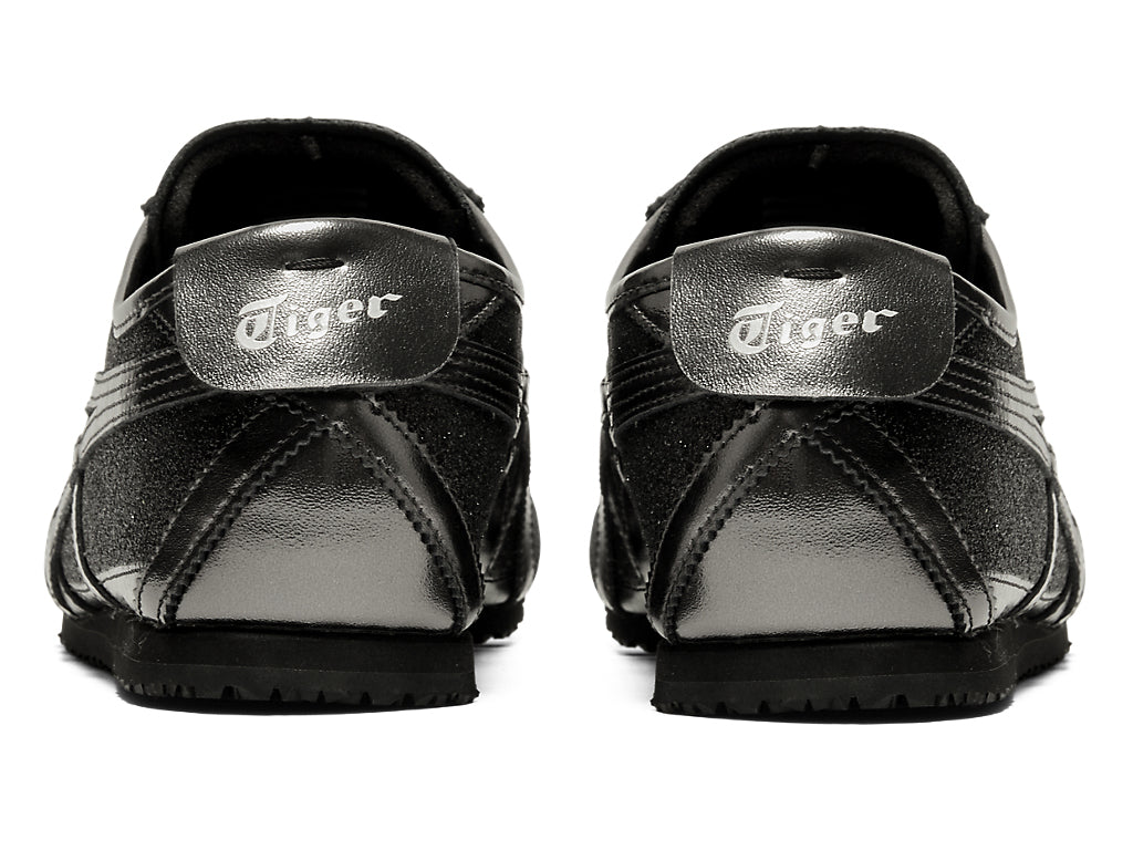 Onitsuka Tiger Mexico 66 Glitter Pack — Pure Silver / Black Gunmetal Unisex Sneakers