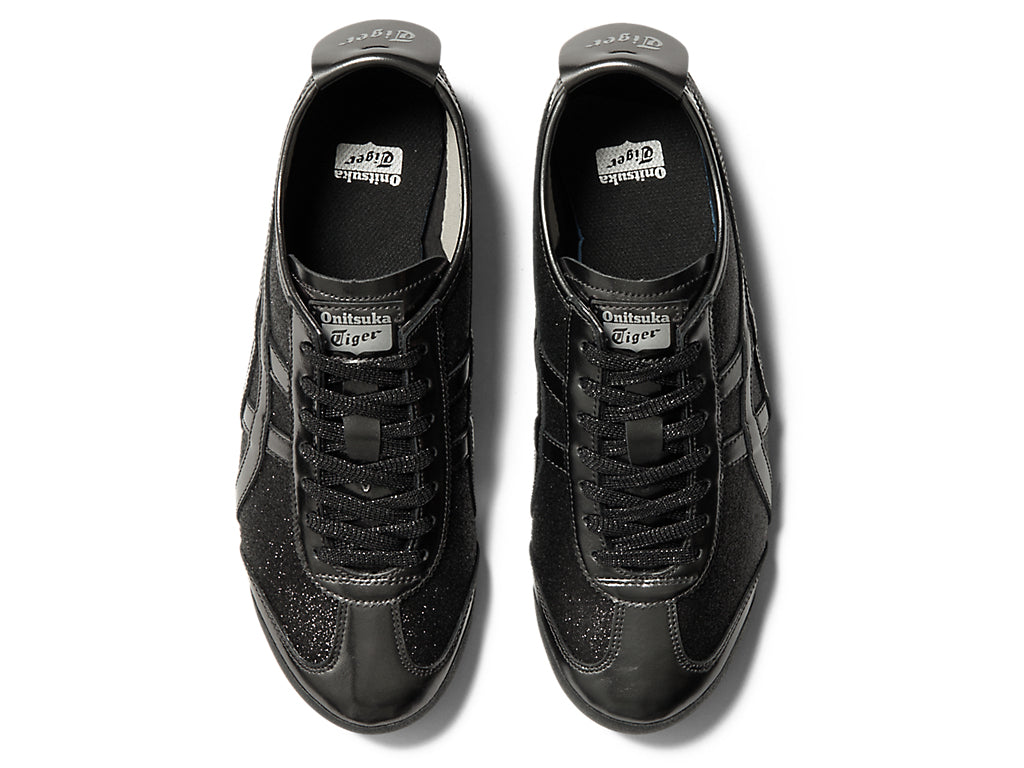 Onitsuka Tiger Mexico 66 Glitter Pack — Pure Silver / Black Gunmetal Unisex Sneakers