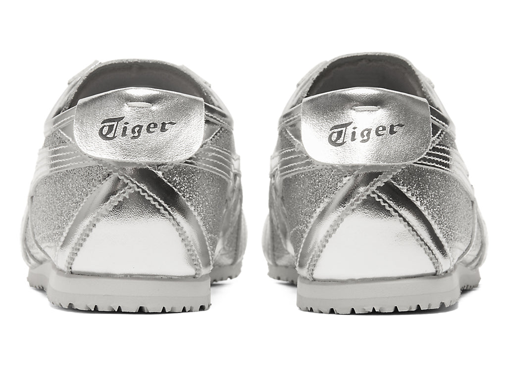 Onitsuka Tiger Mexico 66 Glitter Pack — Pure Silver / Black Gunmetal Unisex Sneakers