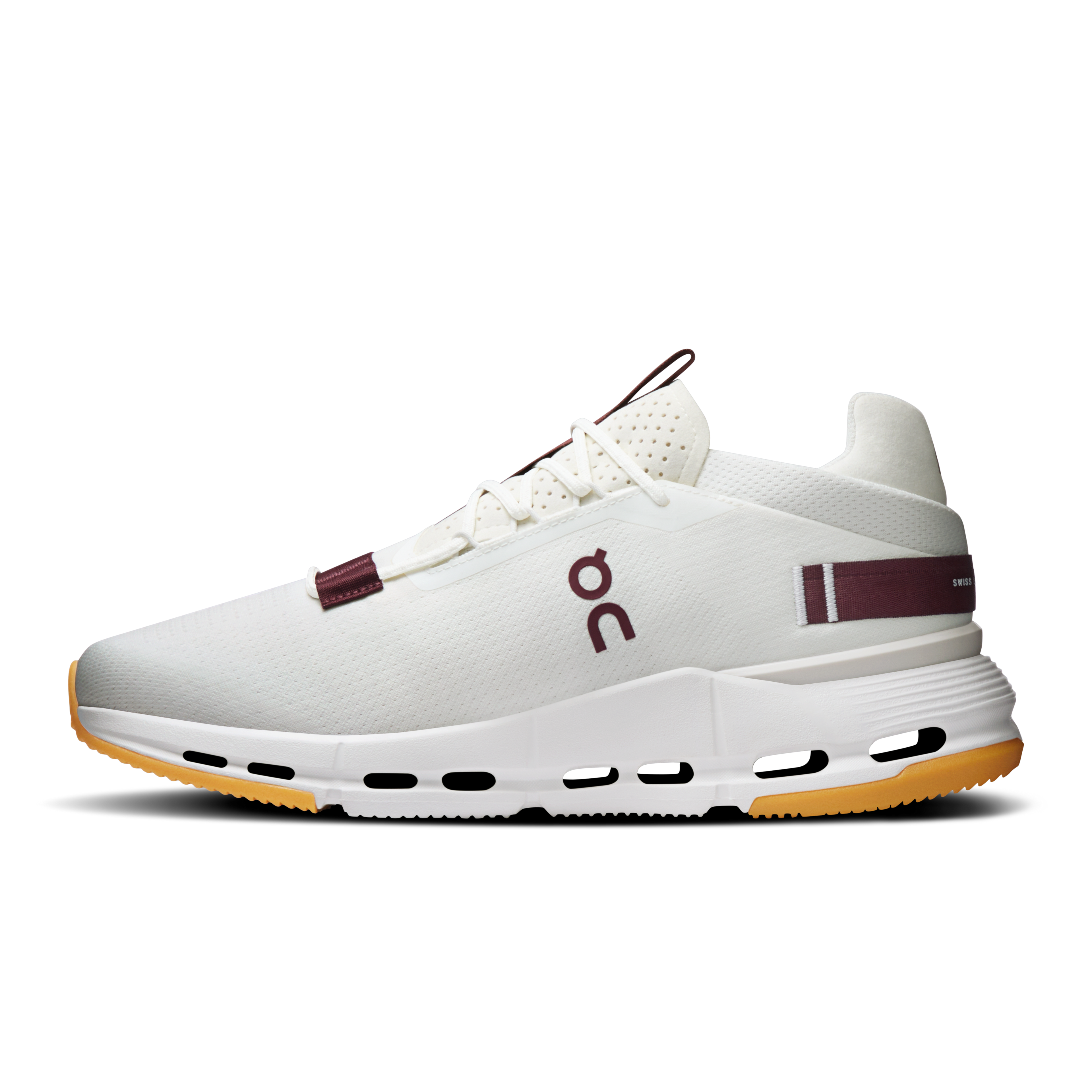 On Cloudnova 2 Men's Ivory Maroon 3ME30214758 back